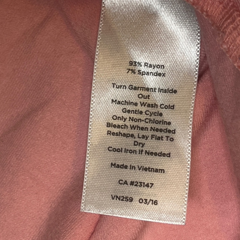Talbots Blouse Womens SP Pink Ruched Side Keyhole Back Rayon Stretch Career Top - Picture 4 of 10